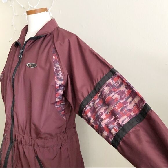 Vintage 70’s Reebok Purple cinched waist windbreaker Large - Picture 4 of 8